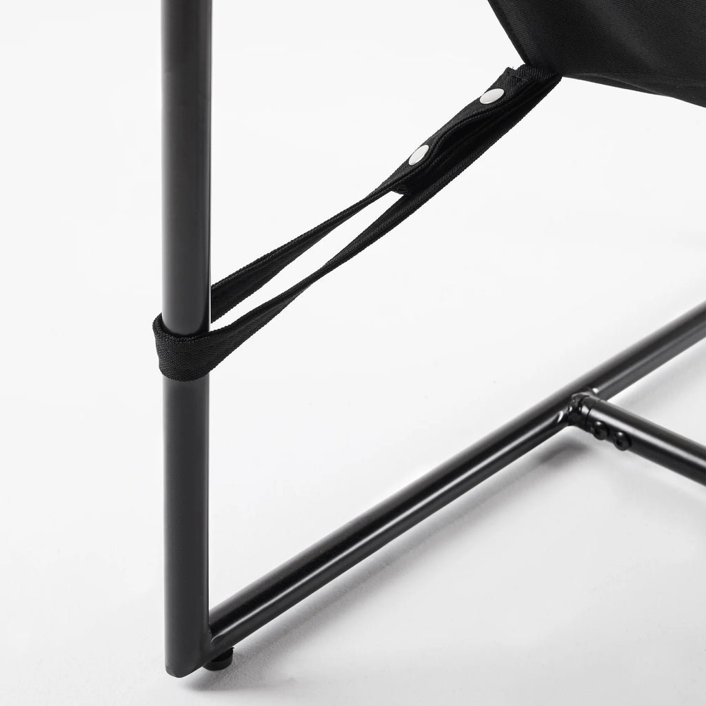 Black Metal Framed Sling Accent Chair Z632485