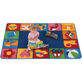 Toddler Blocks 4'x6' Rectangle Carpet D5895