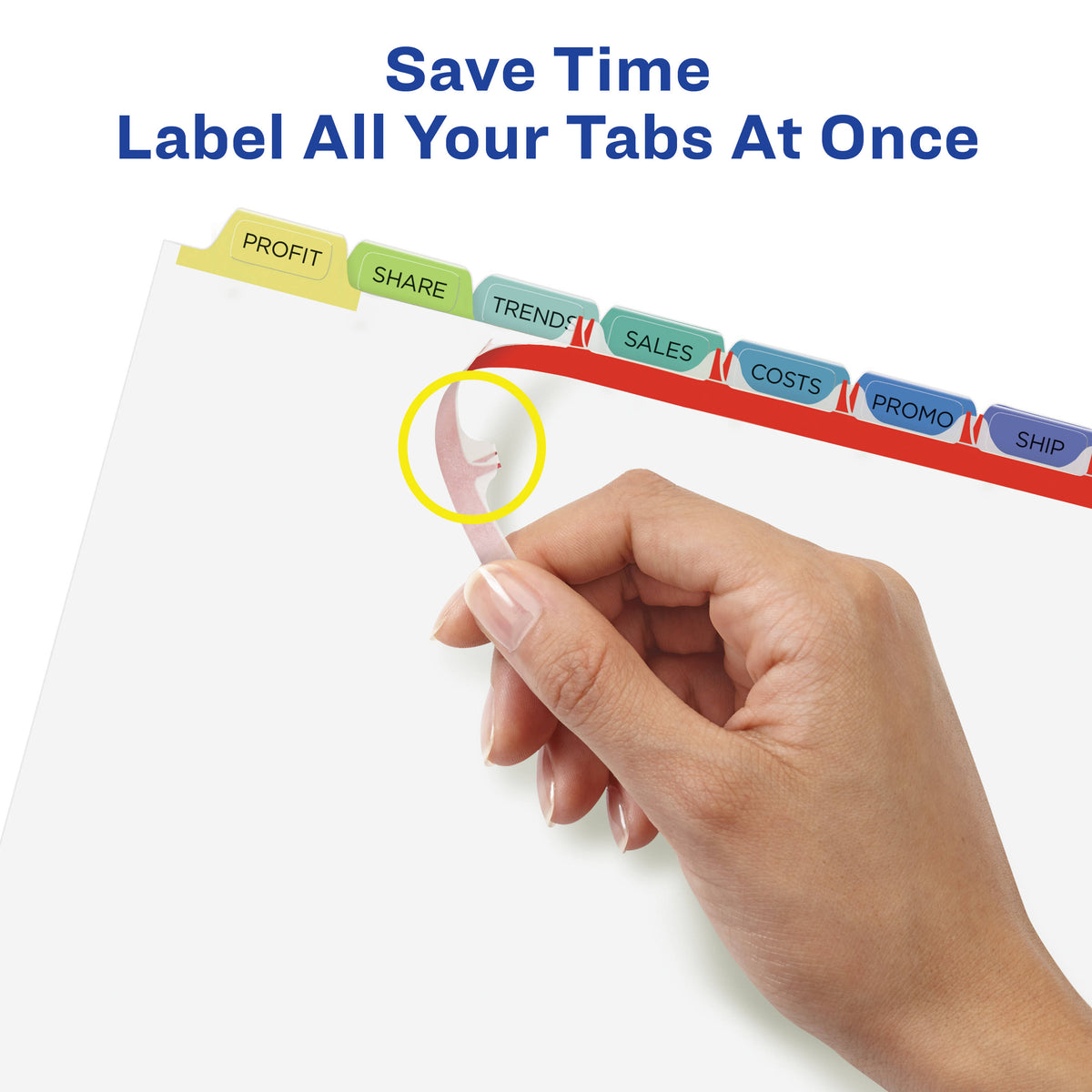 Clear Label Unpunched Dividers, 8-Tab, Ltr, 25 J26820