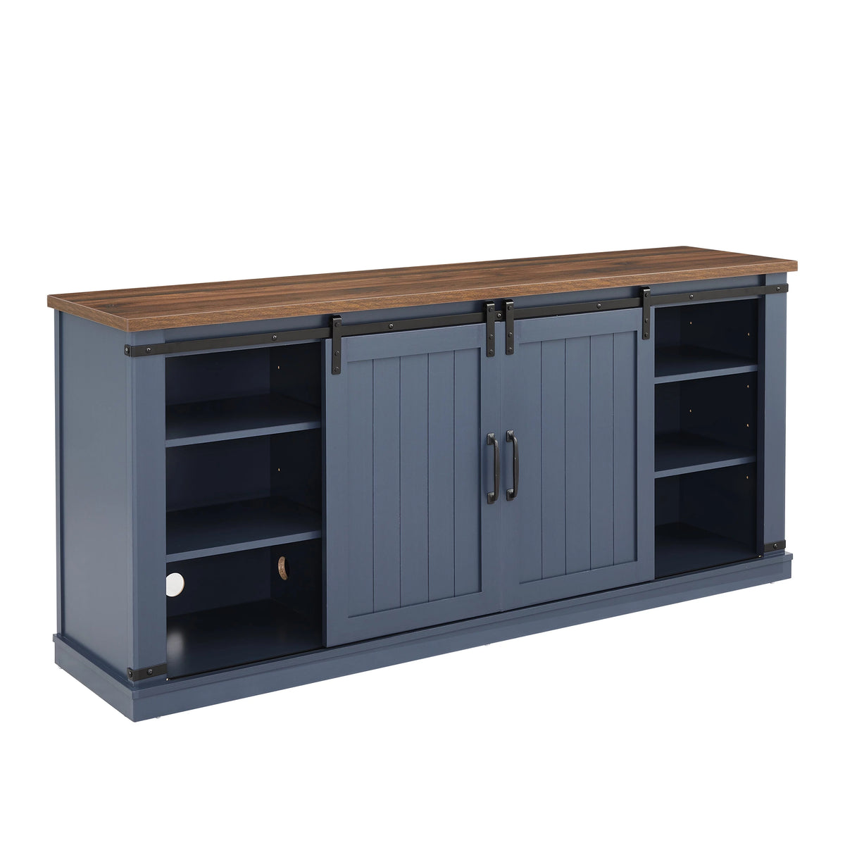 Farmhouse Sliding Barn Door TV Stand G414536