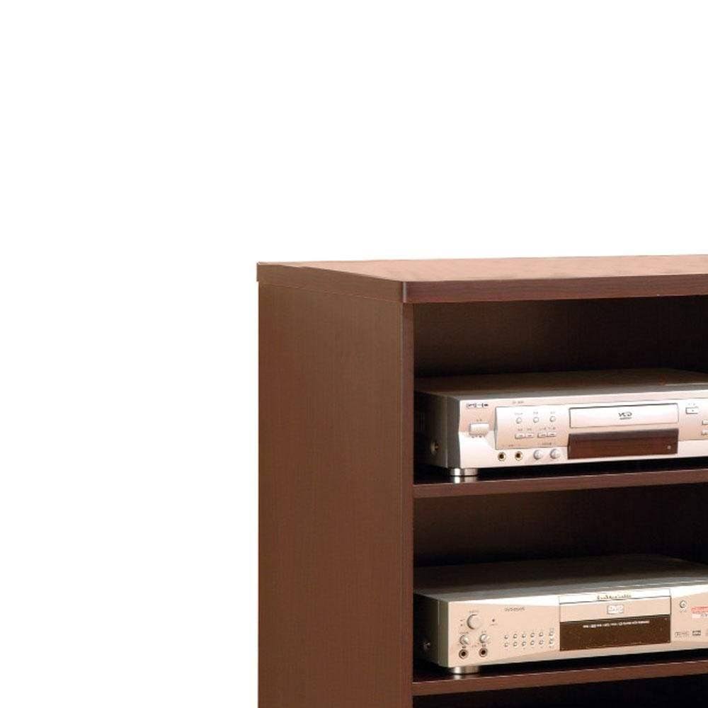 Brown TV Stand with Casters S542