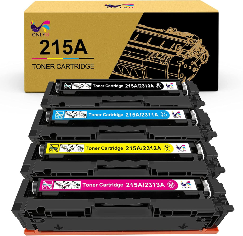 Compatible 215A Toner Cartridge 4-Pack Black Cyan Yellow Magenta C8123