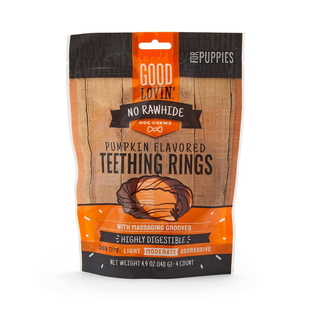 Pumpkin Flavored Puppy Teething Rings A615