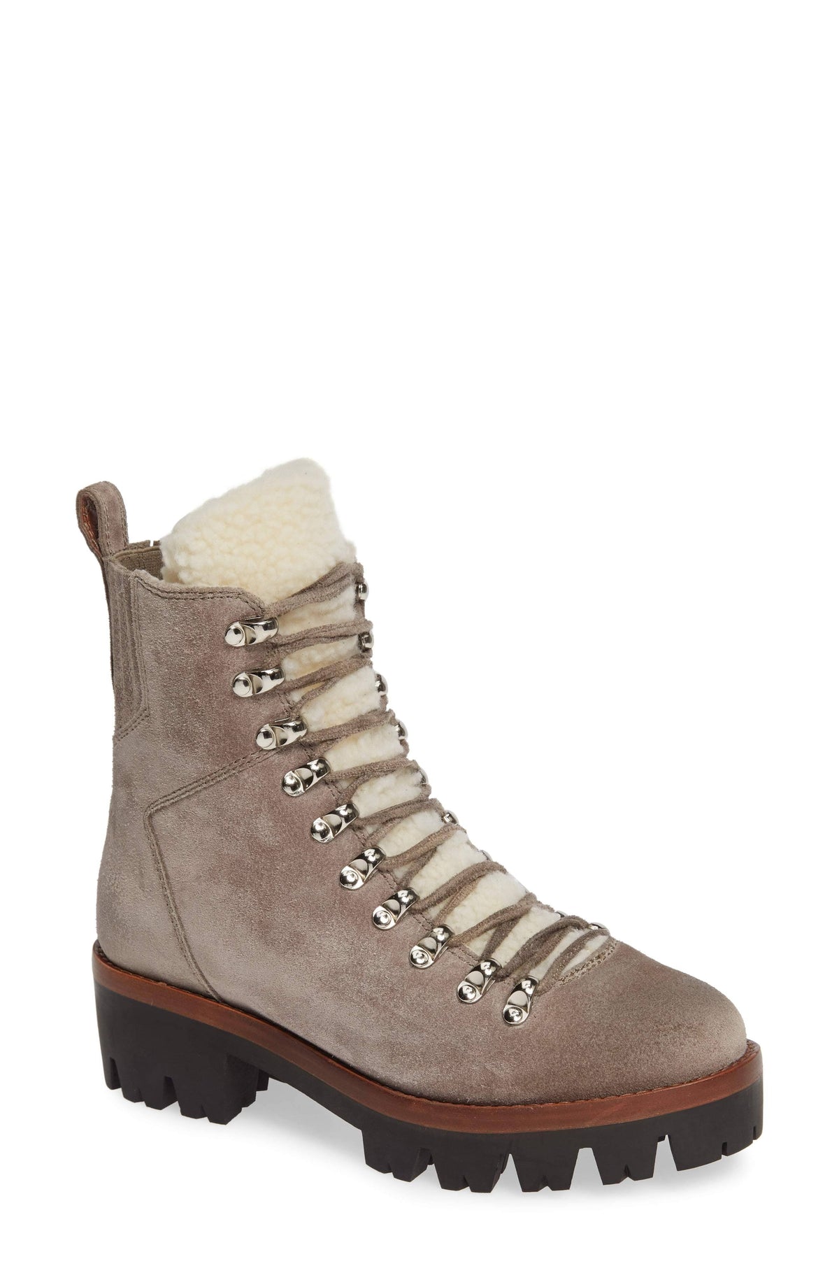 Taupe Suede Ivory Boots Y67199