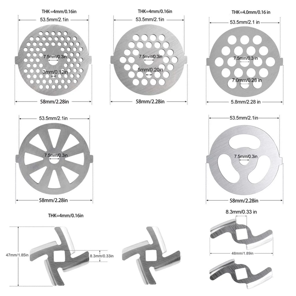 Stainless Steel Meat Grinder Attachment J1191