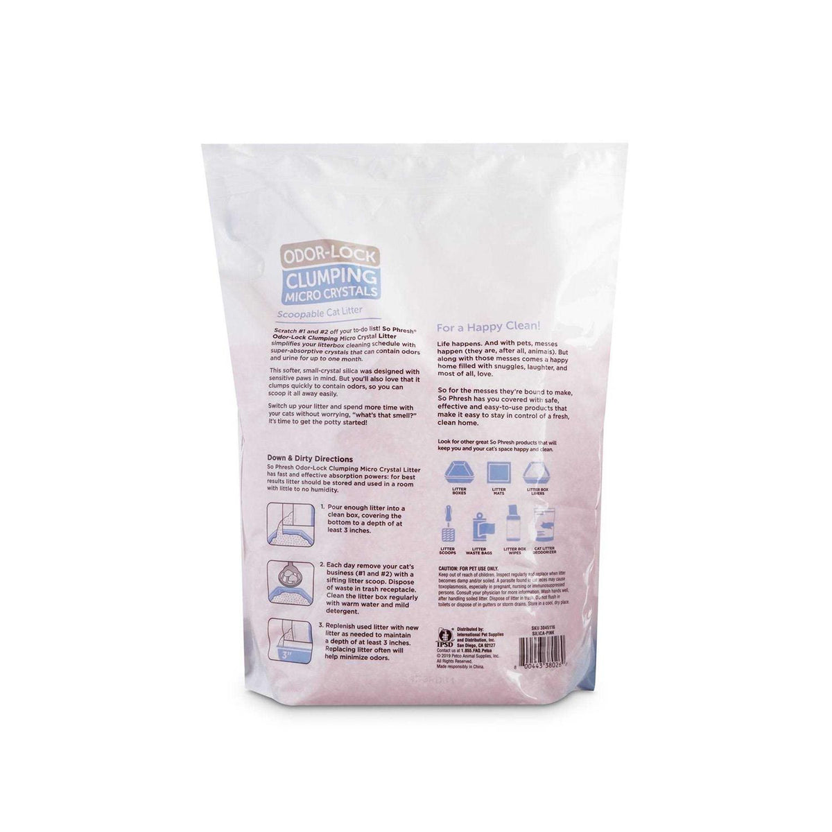 Clumping Micro Crystal Cat Litter Silica M3396