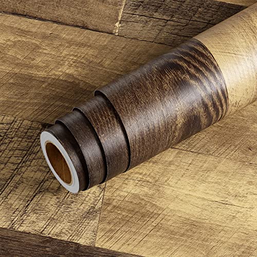 24x394 Wood Floor Contact Paper Peel and Stick Vinyl Flooring Roll Y9014