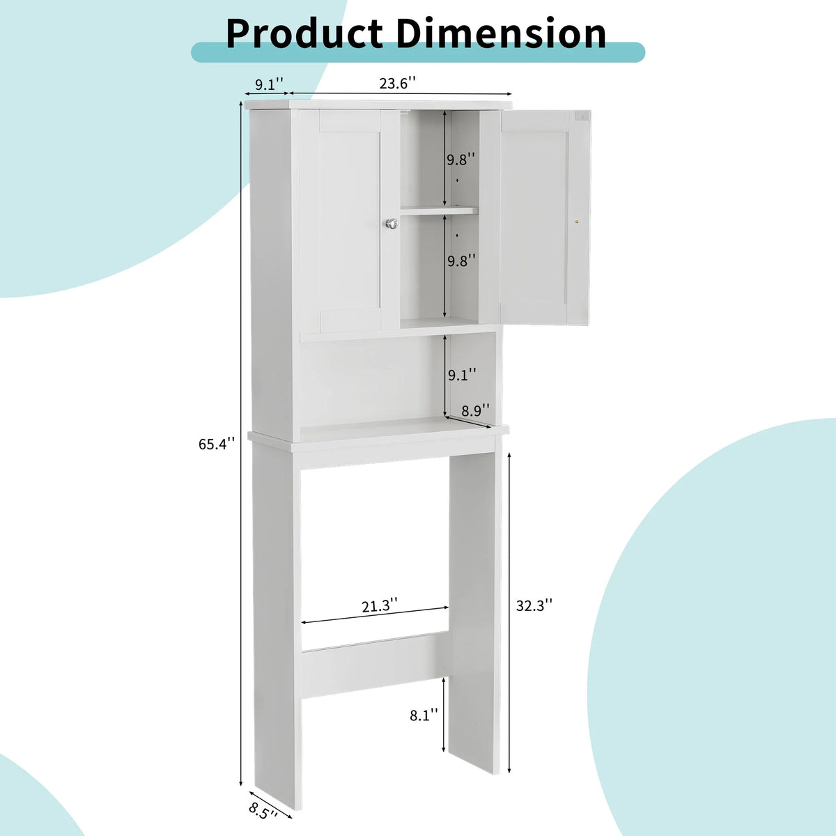 Over The Toilet Storage Cabinet White Y418912