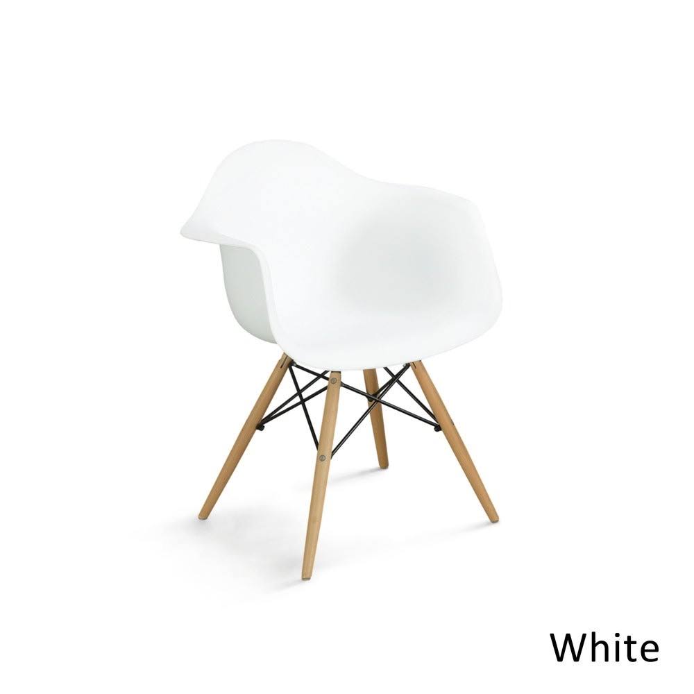 Modern Plastic Dining Chairs Set of 2 Dark Brown B713