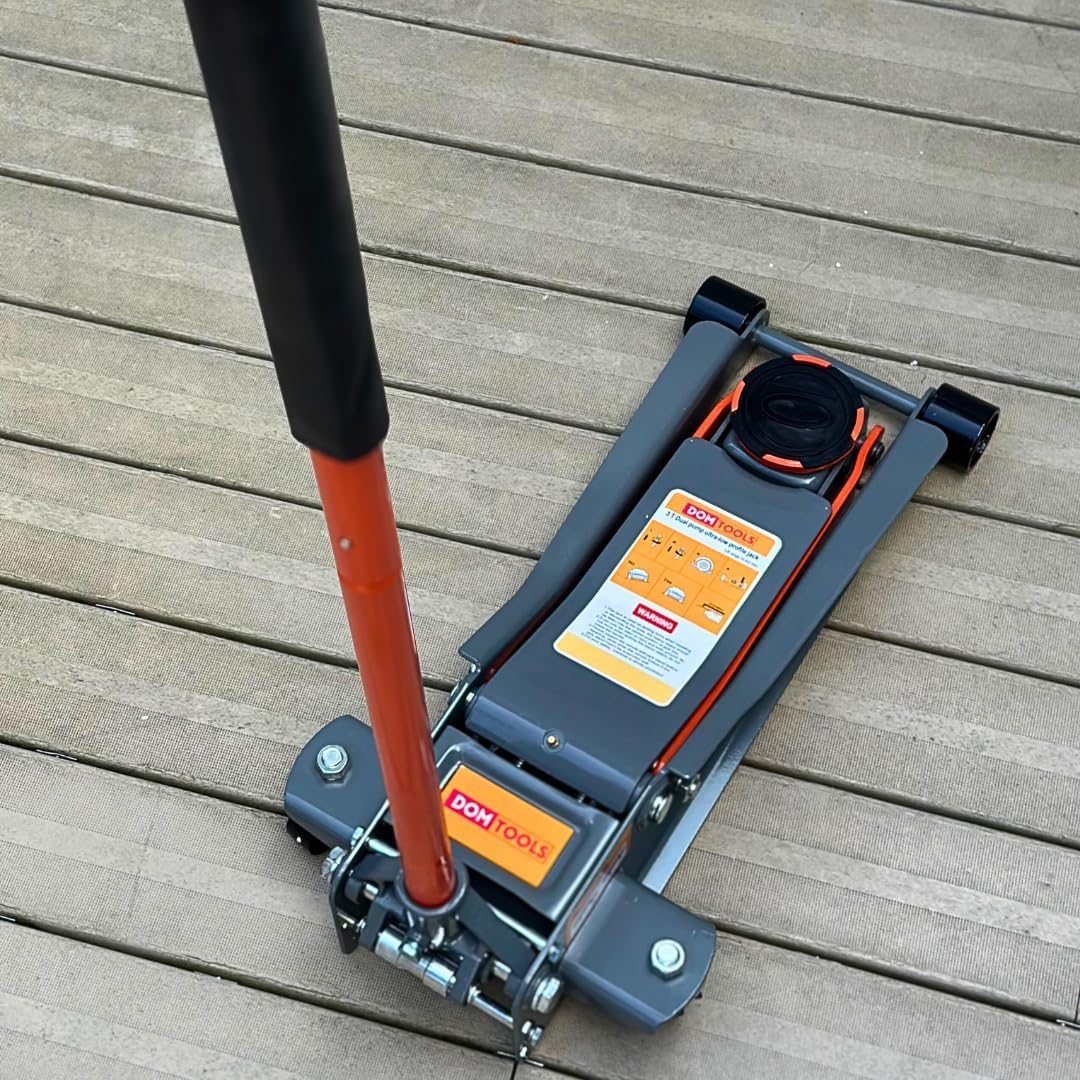 3.0 Ton Floor Jack with Dual Hydraulic Pumps & Reinforced Lifting Arm U350