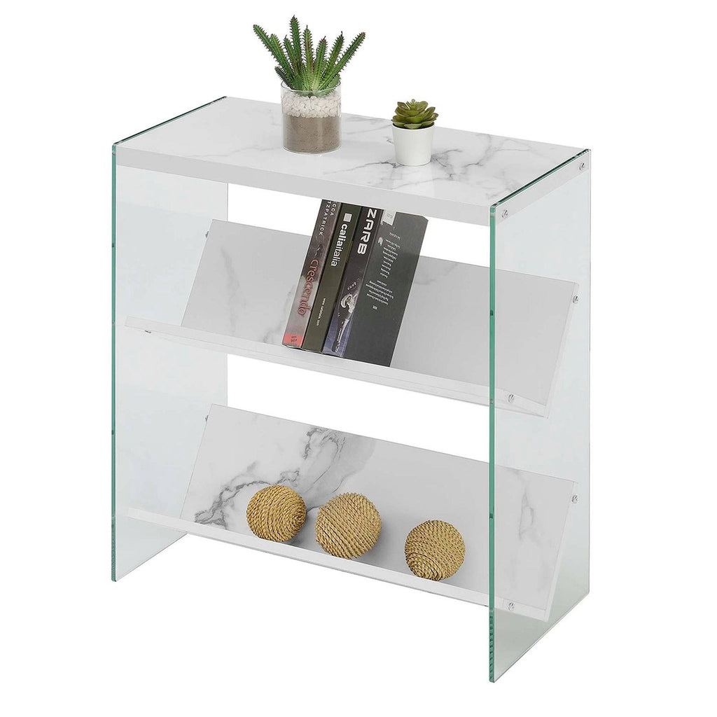 Glass/Wood Bookcase R6303