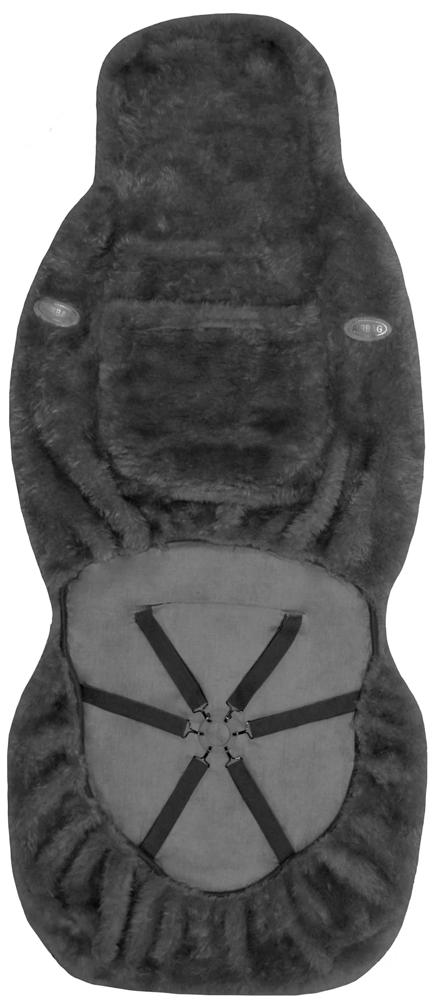Sheepskin Seat Cover Gray T3596