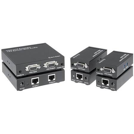 VGA 1x2 Extender over CAT5e/6 with Audio U471