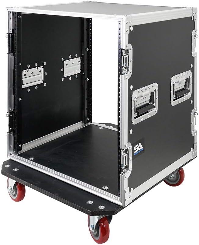 12U Pro Audio DJ Road Rack Case with Casters Y872287