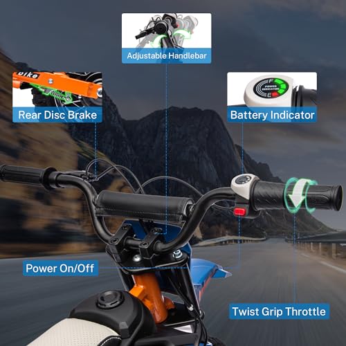 24V 250W Kids Electric Dirt Bike with Air-Filled Tires F3632