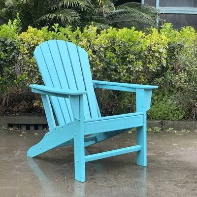 Blue HDPE Recycle Adirondack Chair R5923