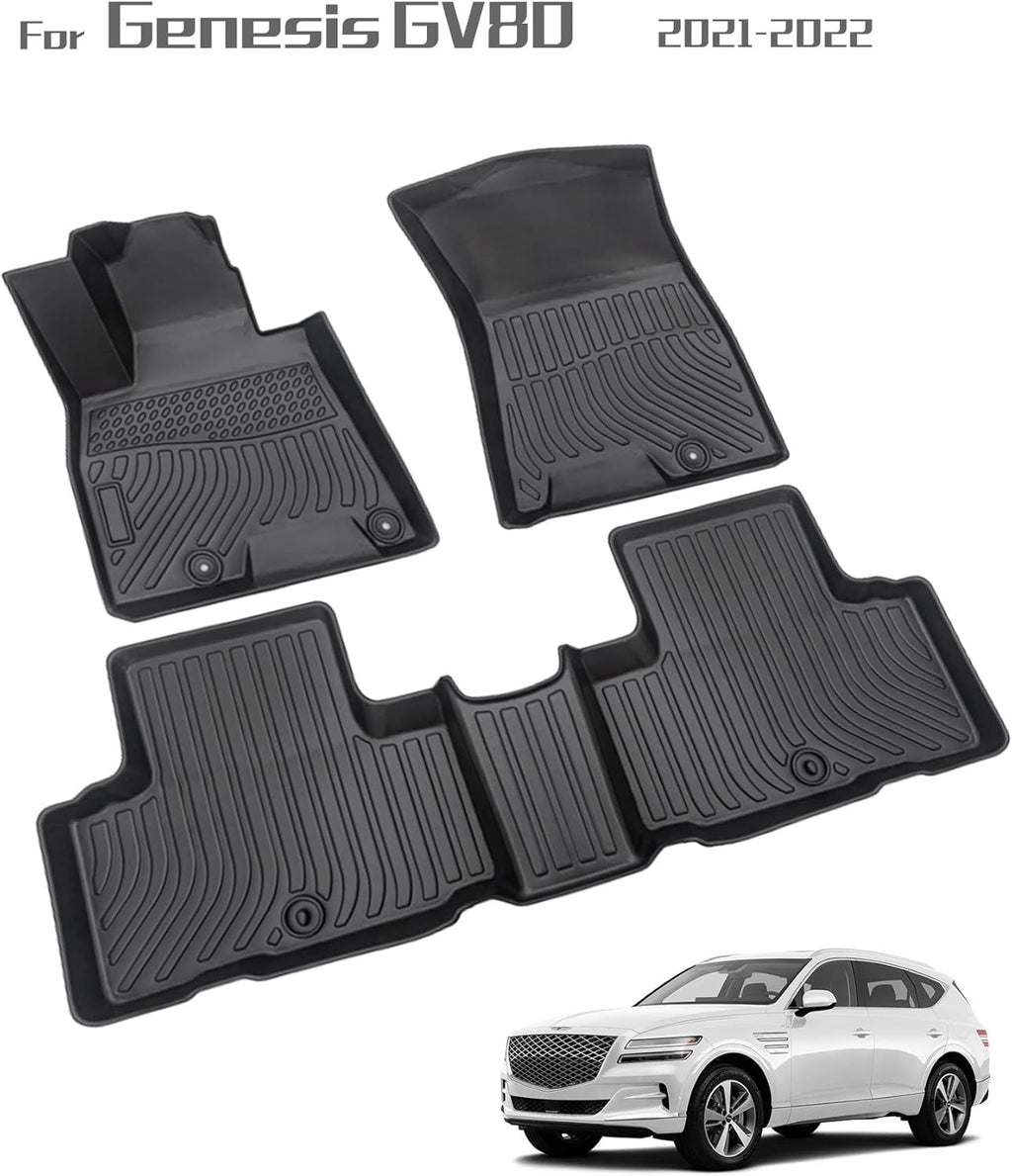 Black All Weather Car Floor Mats Y2125