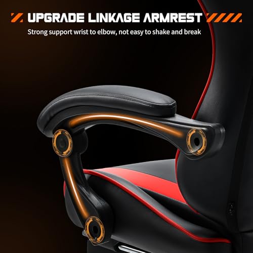 Ergonomic Computer Chair with Footrest and Lumbar Support W45341