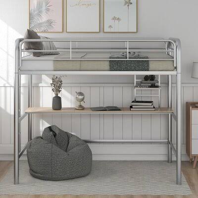 Twin Loft Bed with Built-in Desk V104489