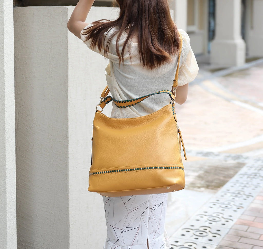 Blush Vegan Leather Shoulder Bag & Wristlet Wallet 2 pcs R92432
