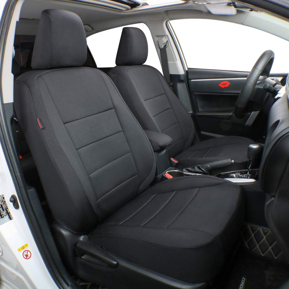 Custom Fit Full Set Car Seat Covers Leatherette Beige J34746