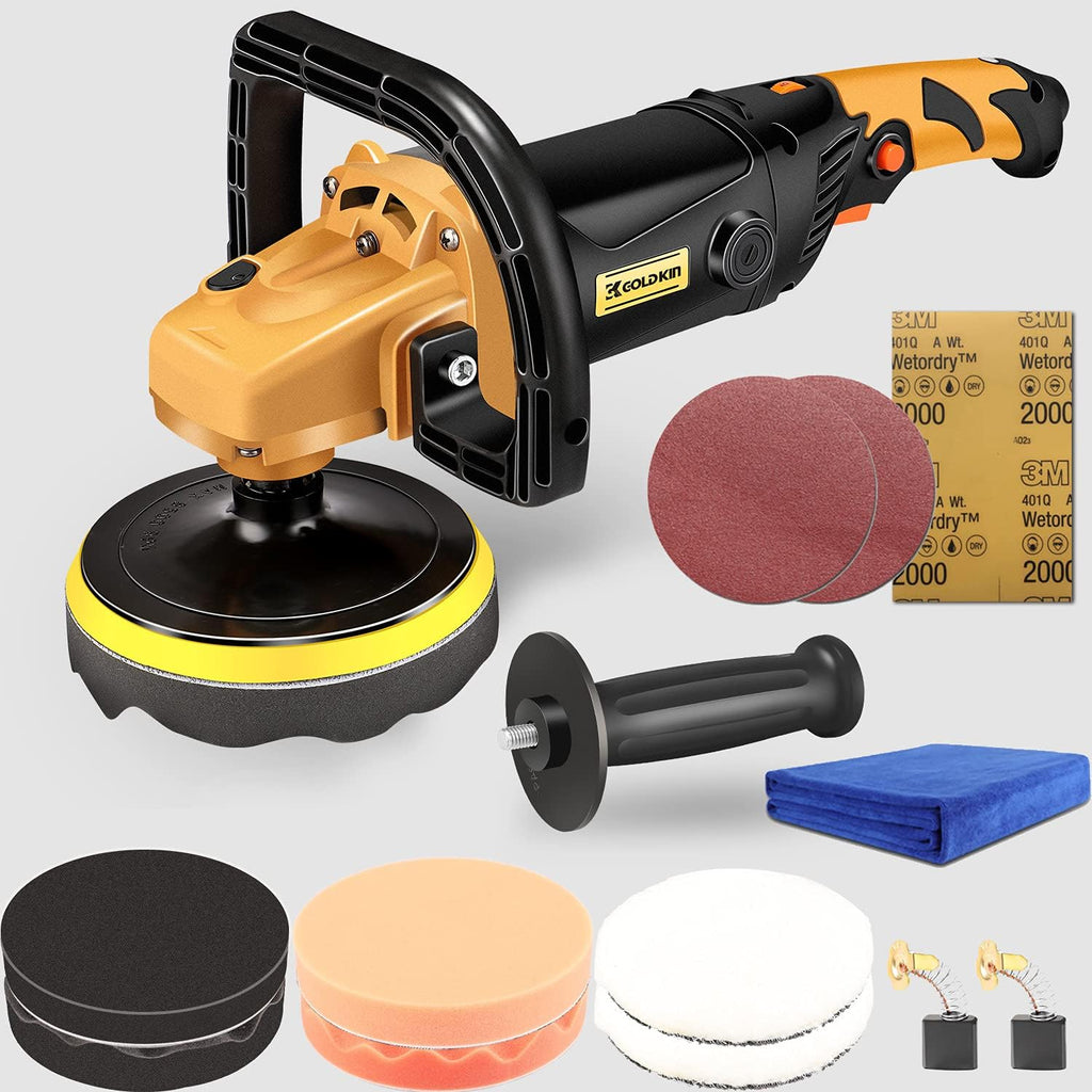 1400W 6-Speed Variable Speed Rotary Orbital Polisher R12192