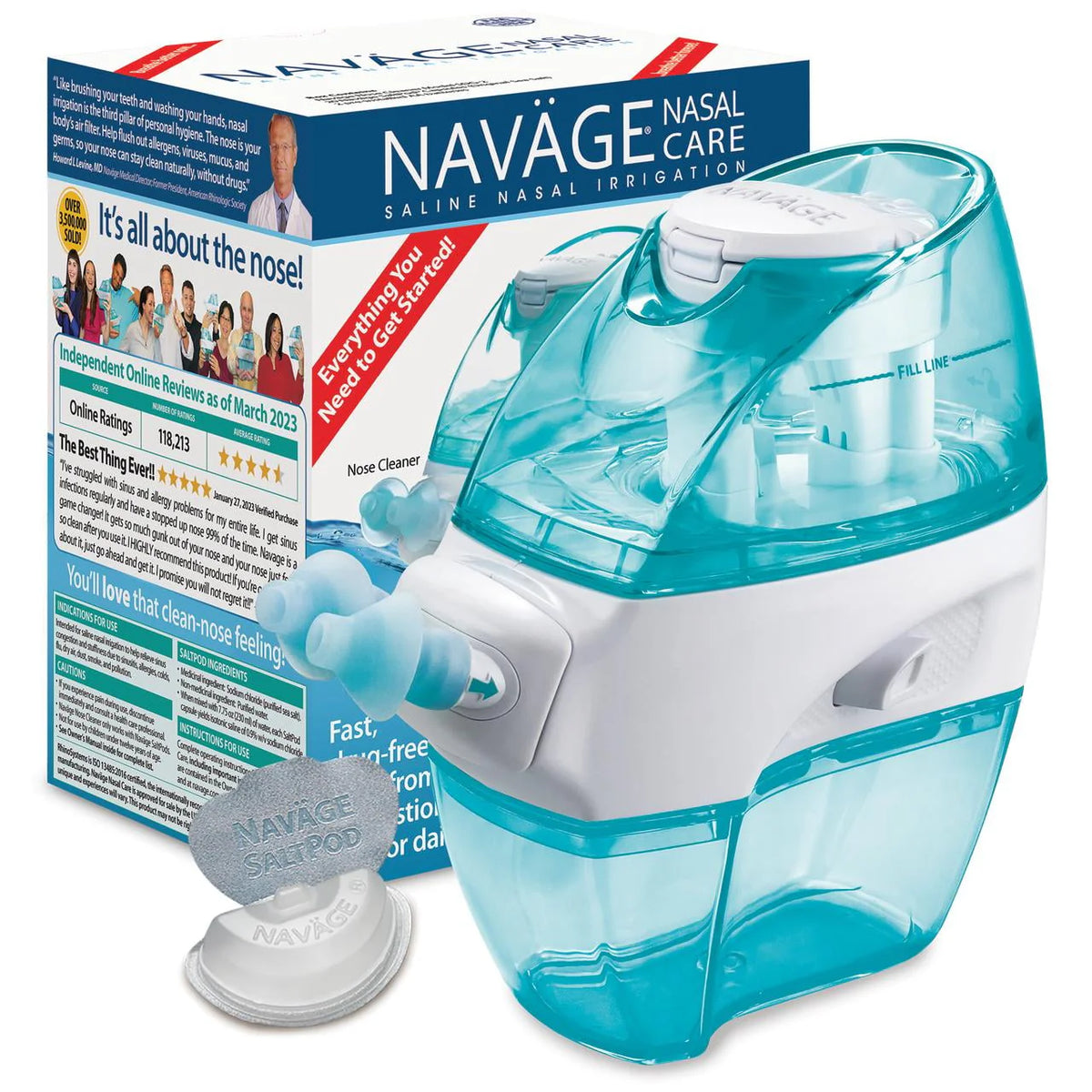 Nasal Care Starter Bundle Nose Cleaner with 30 SaltPods C8902
