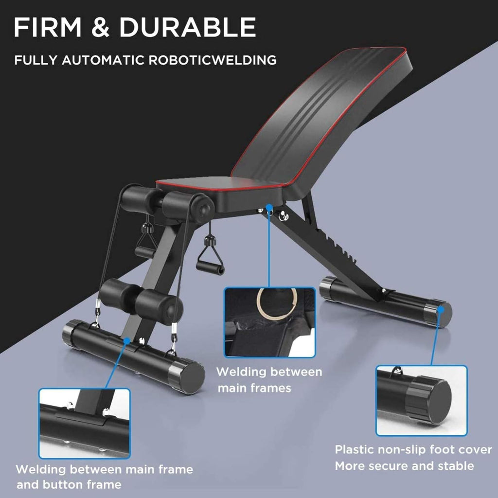 Folding Adjustable Weight Bench N54285
