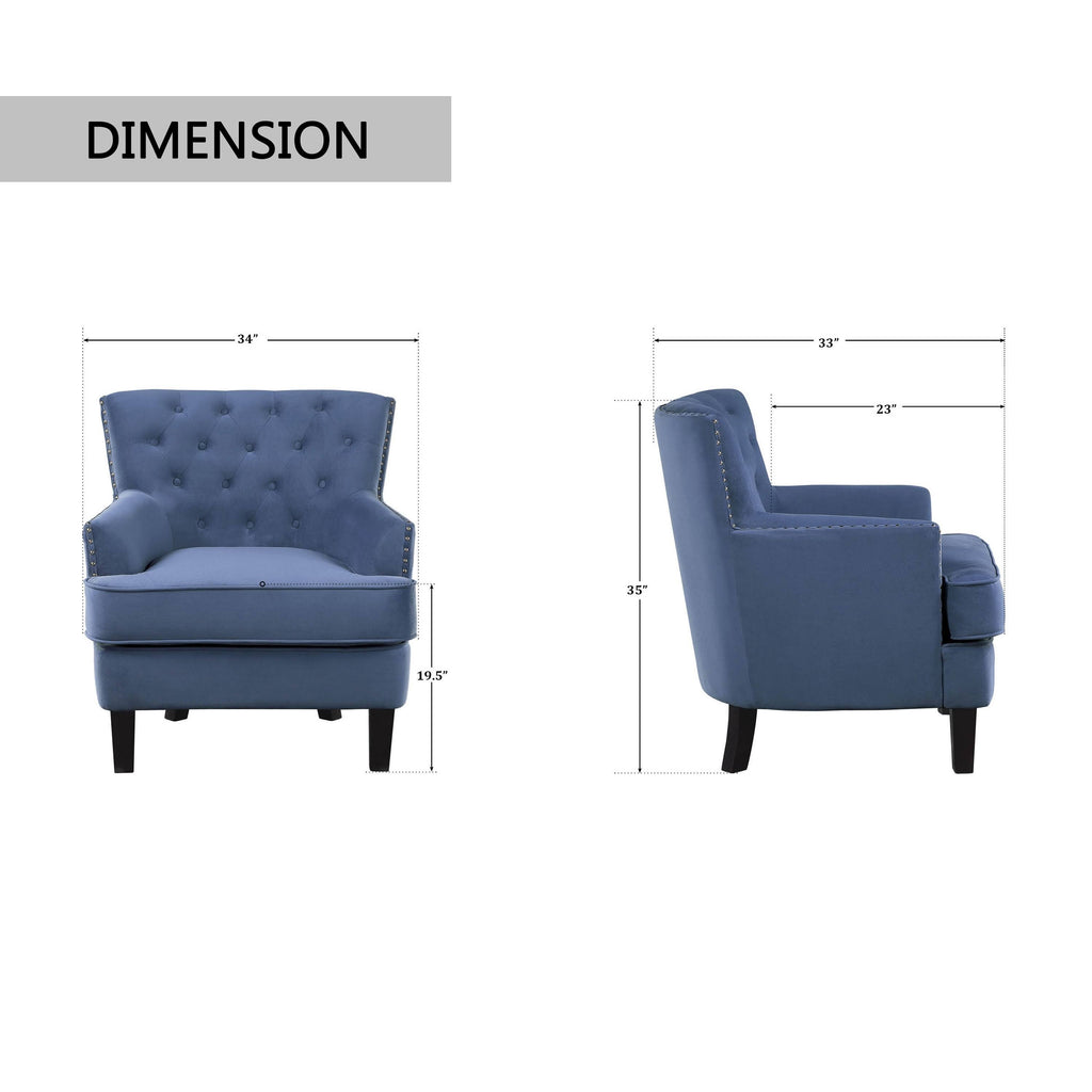 Grey Accent Chair M3461