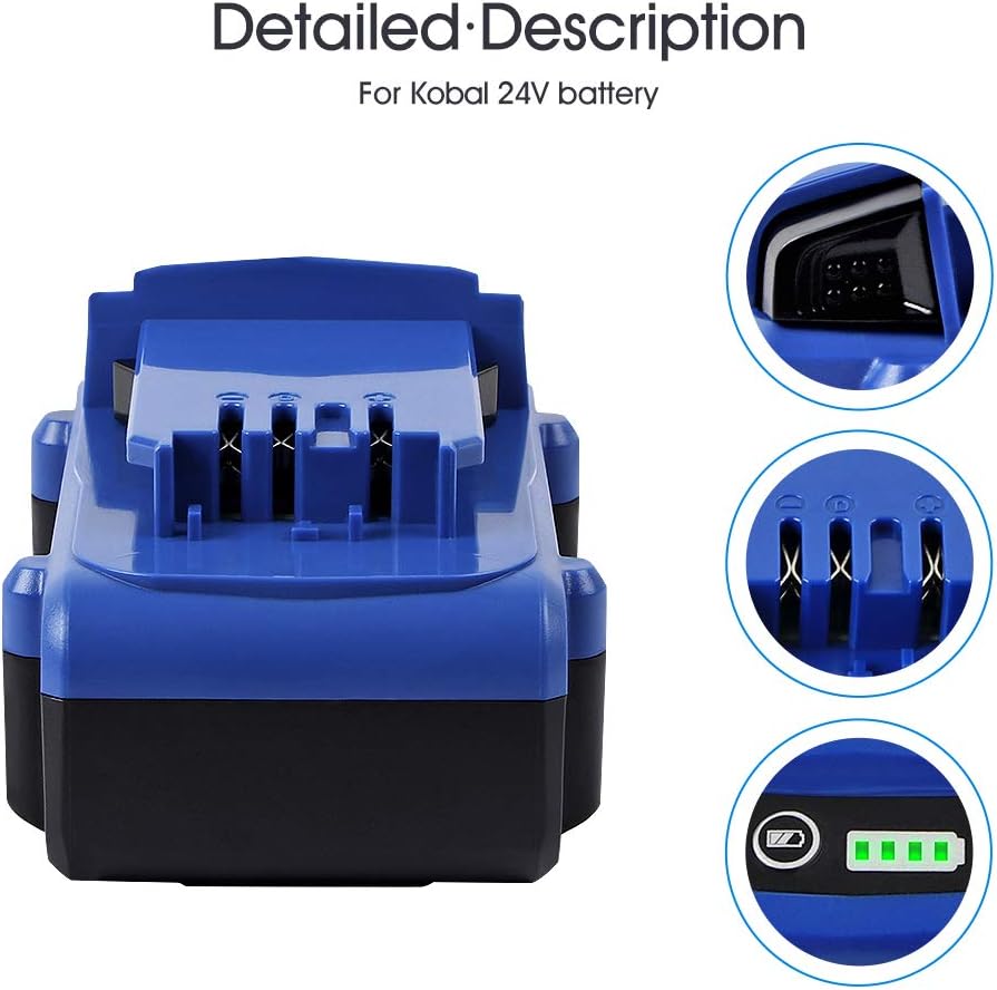 24V 5.0Ah Lithium Ion Cordless Tools Battery 2Pack C263