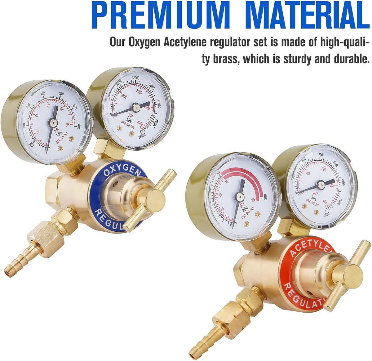Oxygen and Acetylene Regulators Welding Gas Gauges C291