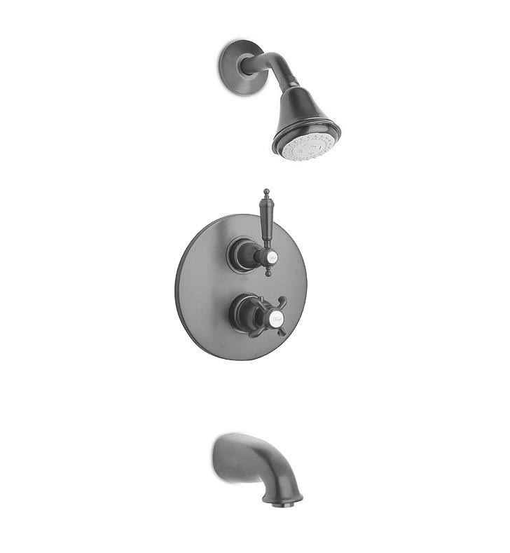 Chrome Thermostatic Valve with 2 Way Diverter Volume Control R509242
