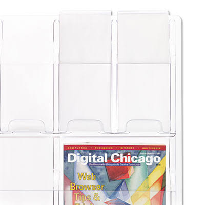 6-Pamphlet and 3-Magazine Literature Display Rack V586523