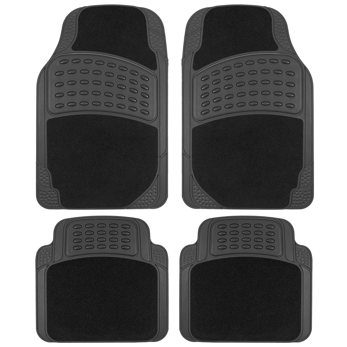 Universal Rubber & Carpet Floor Mats Set B205780