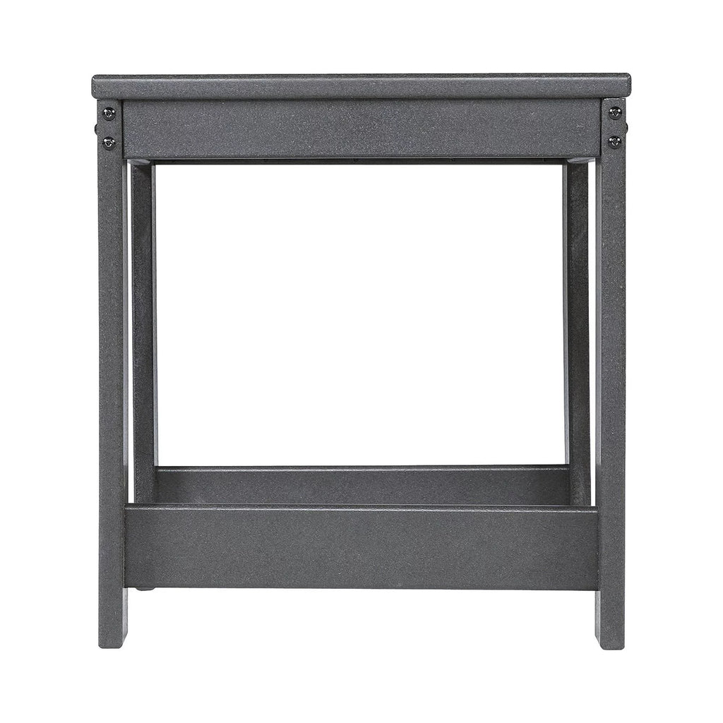 Charcoal Gray Outdoor End Table V24112