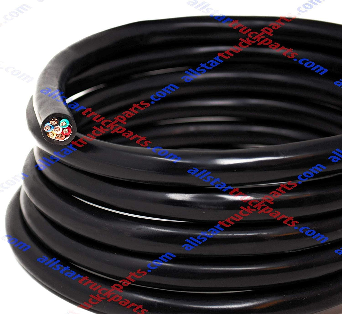 Heavy Duty 14 Gauge 7 Way Conductor Wire RV Trailer Cable Cord Insulated Copper (50 FT ROLL) T185316
