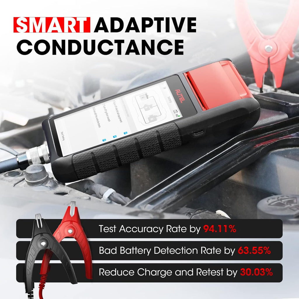 12V 100-3000 CCA Battery Tester with Cranking & Charging Systems Analyzer N448488