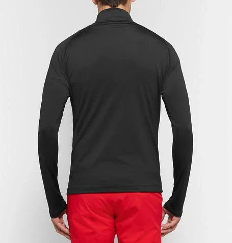Men Halfzip Black Casual Jacket K8970