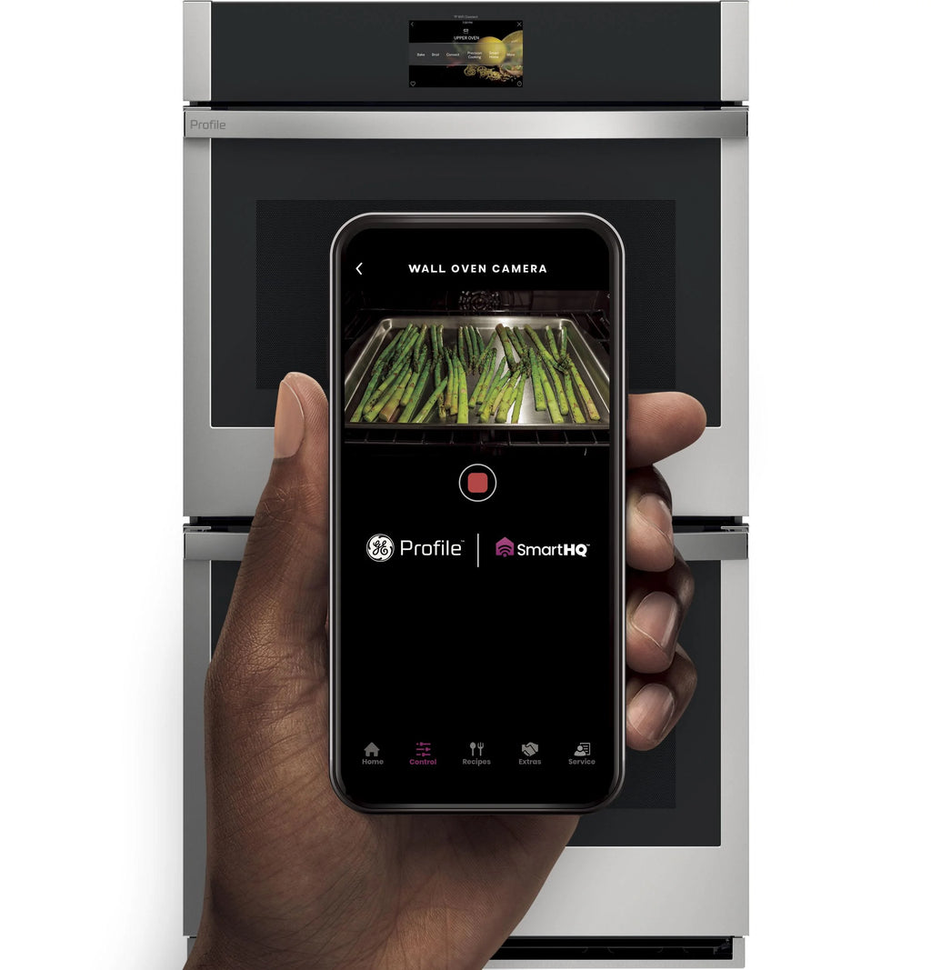 Double Wall Electric Oven Black Stainless Steel J956