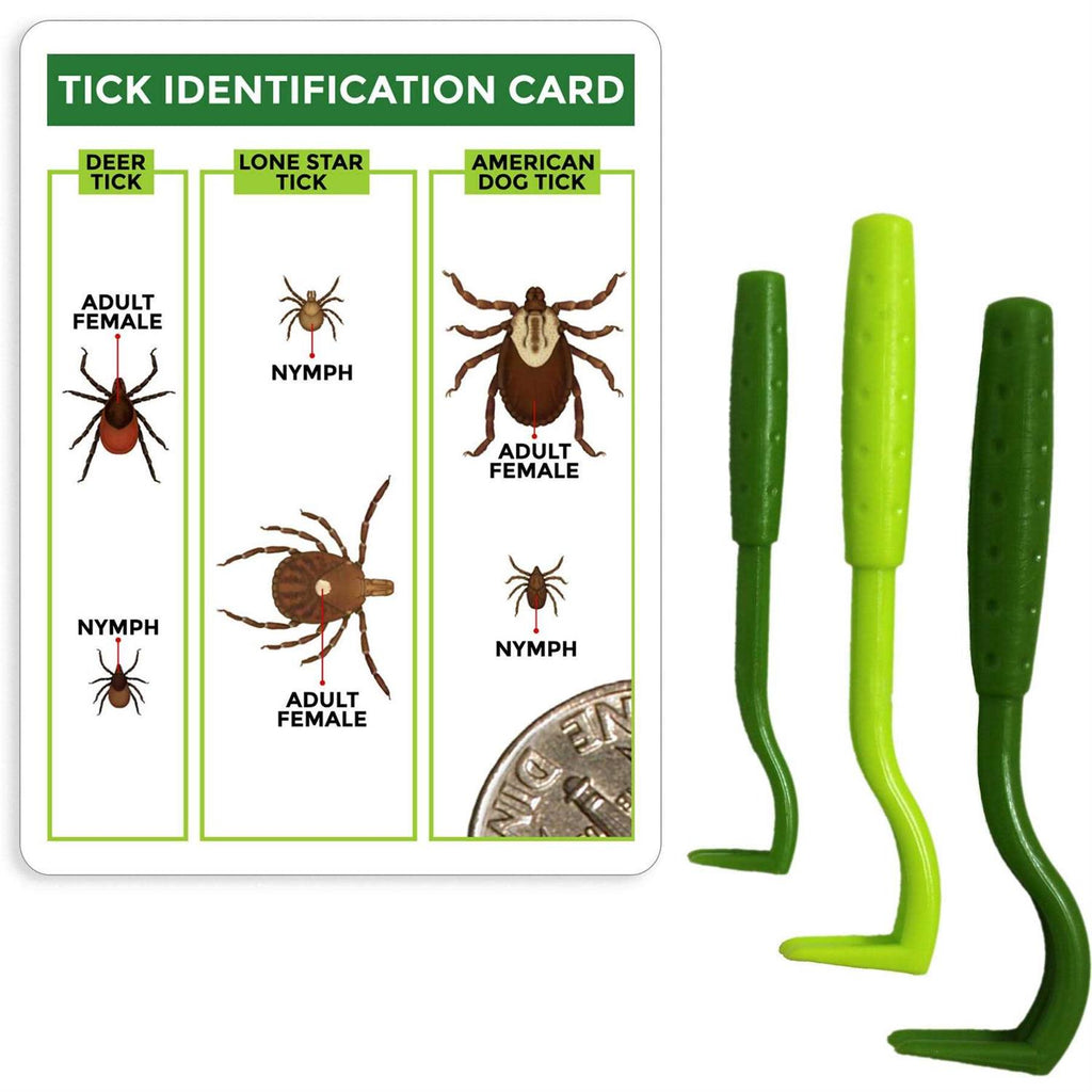 3 Pack Tick Remover Tools + Tick Identification Card W97975