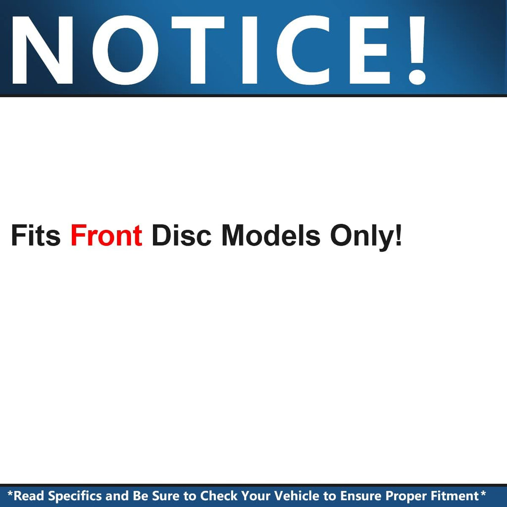 Front Drilled Slotted Disc Rotors and Brake Pads 6pc Set S1567