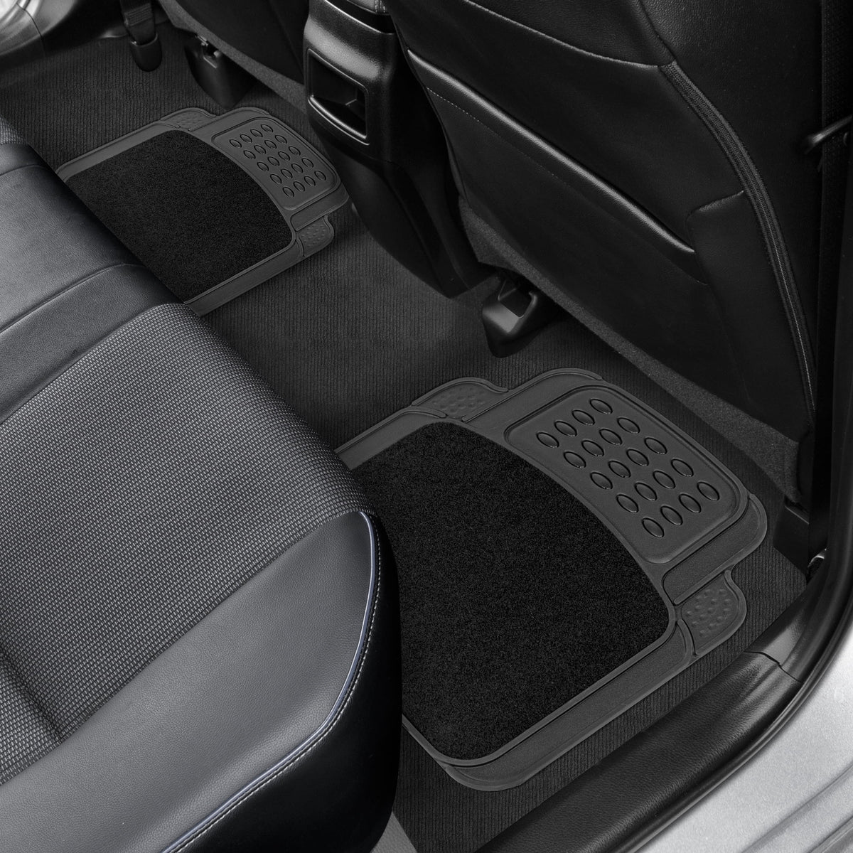 Universal Rubber & Carpet Floor Mats Set B205780