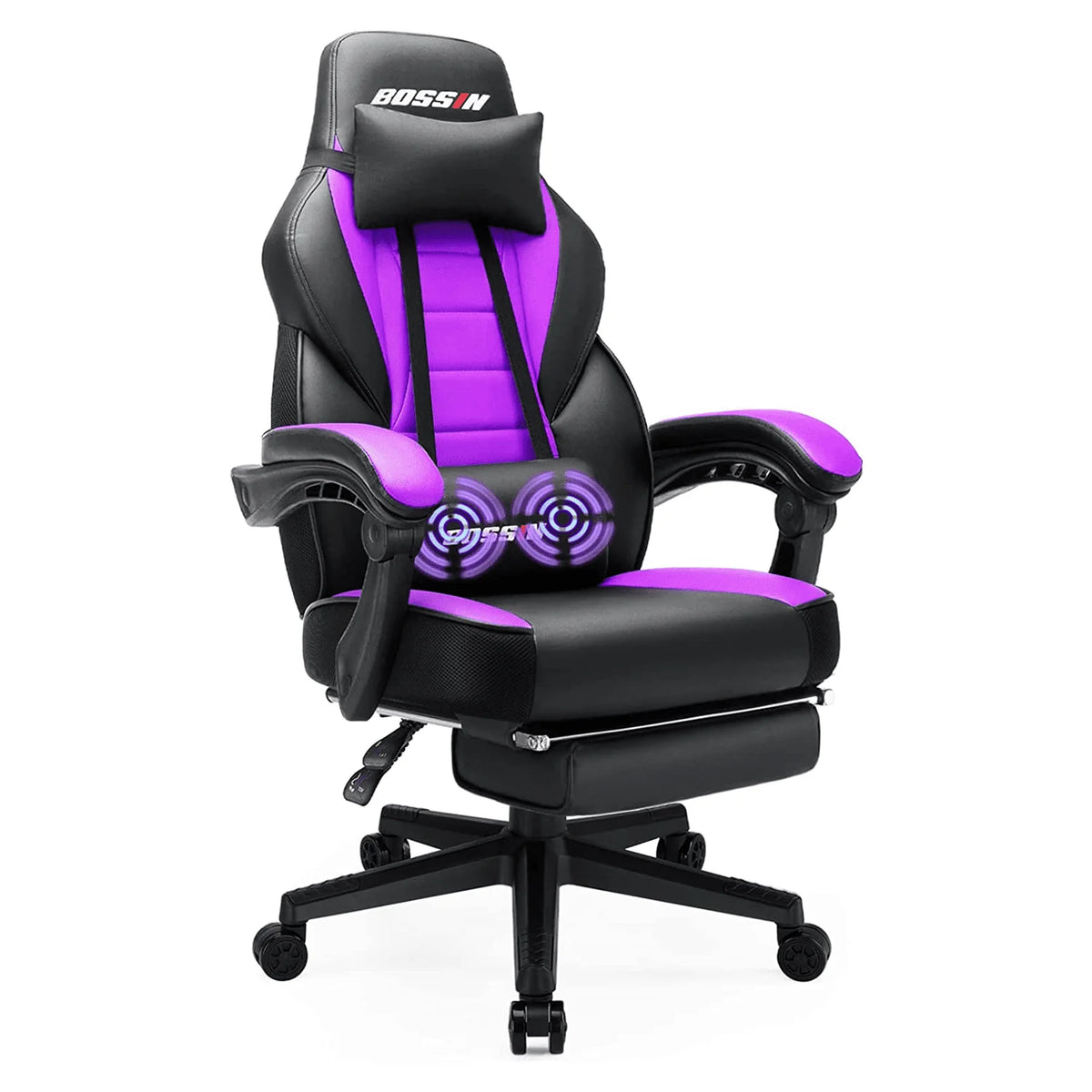 Gaming Chair with Footrest and Massage G164087