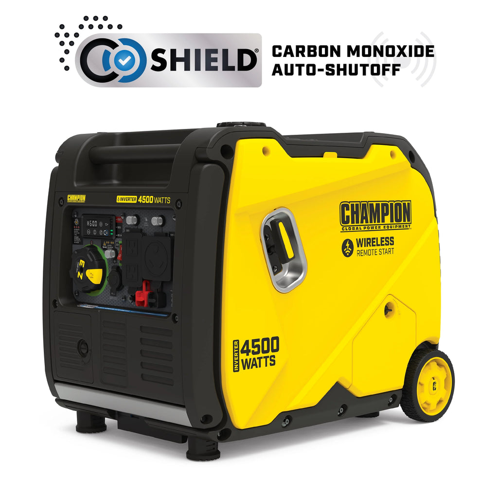 4500-Watt Wireless Remote Start Inverter Generator with CO Shield L716