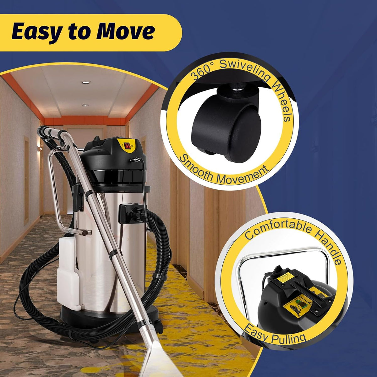 40L 110V 1000W Commercial Carpet Cleaner T507