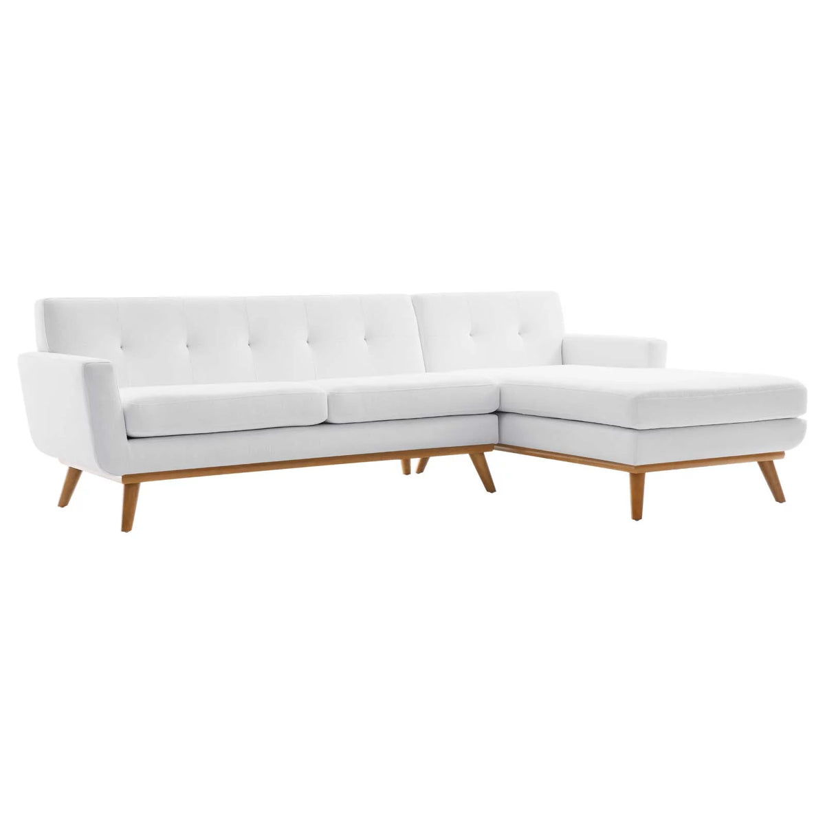 White Upholstered Sectional Sofa X279