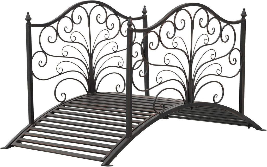 Black Bronze Metal Garden Bridge P1947