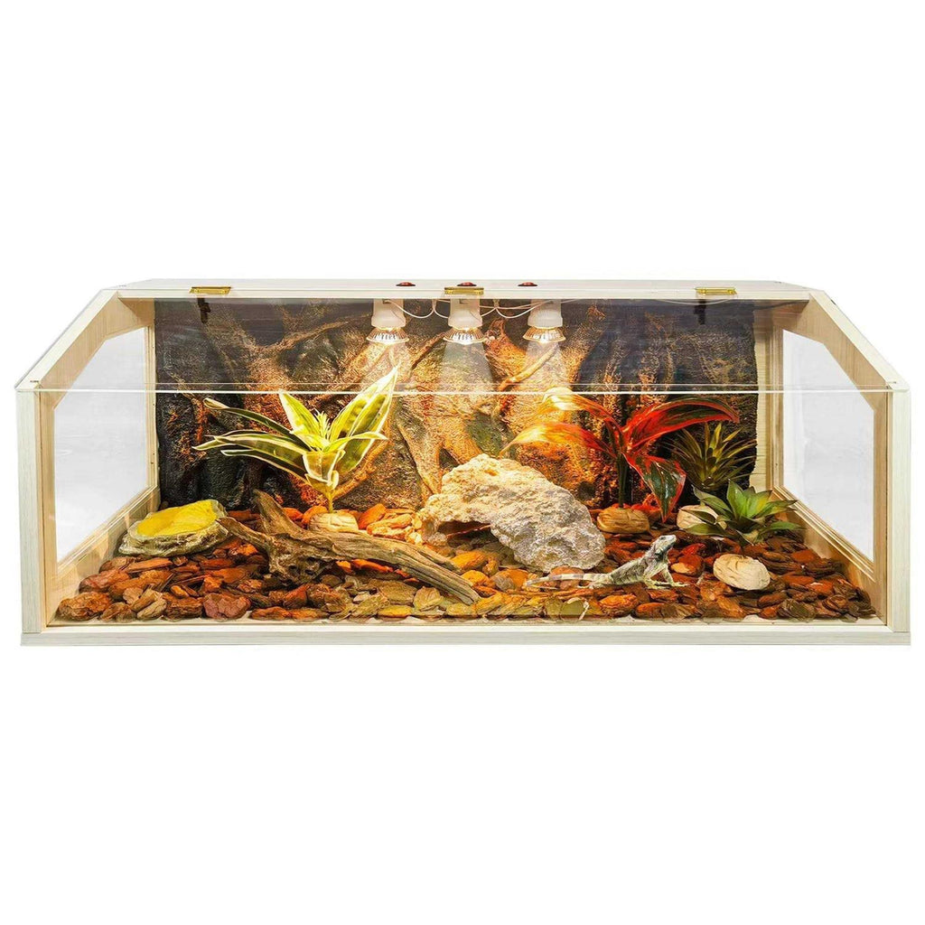 68 Gallon Reptile Terrarium Tank with Roof Door D69992