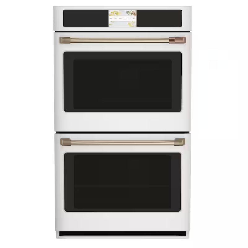 30 in. Smart Double Electric Wall Oven with Convection Self-Cleaning in Matte White X641