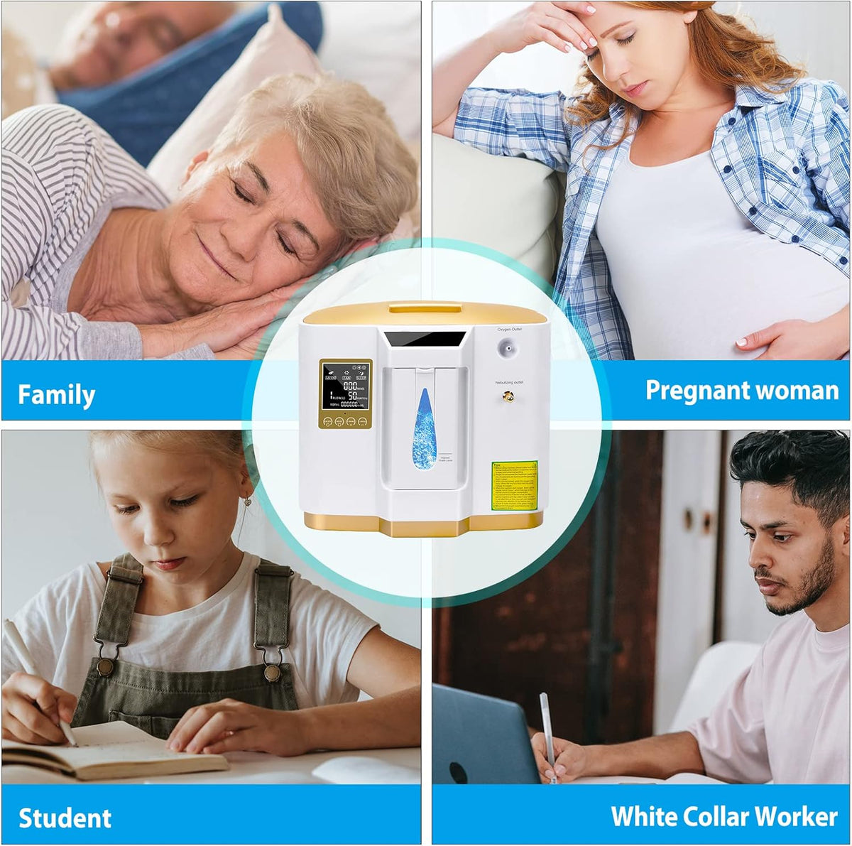 Low Noise Portable 7L Adjustable Continuous Flow Smart Home Appliance S34840